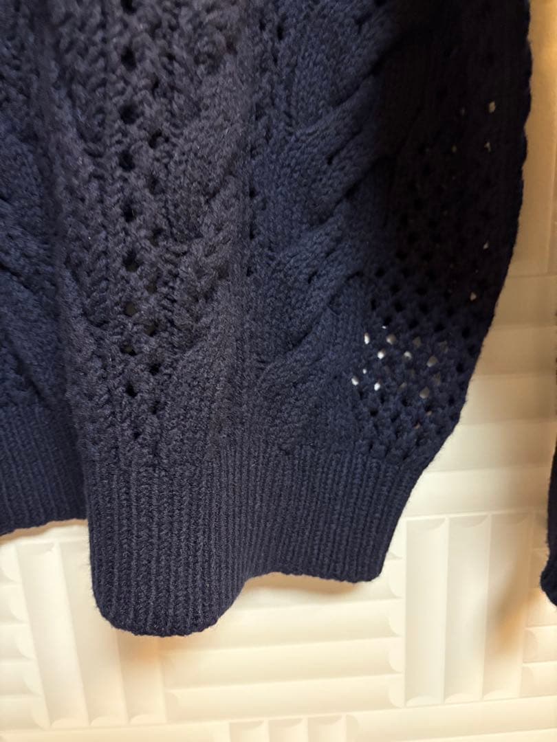 新品/SPORTMAX ケーブル編みタートルネックニット