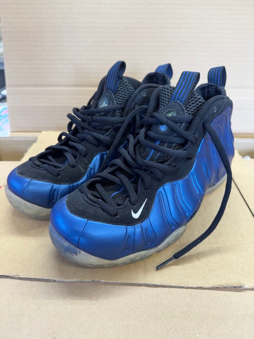 Nike Foamposite ブルー/ブラック シューズ27cm(説明必読)