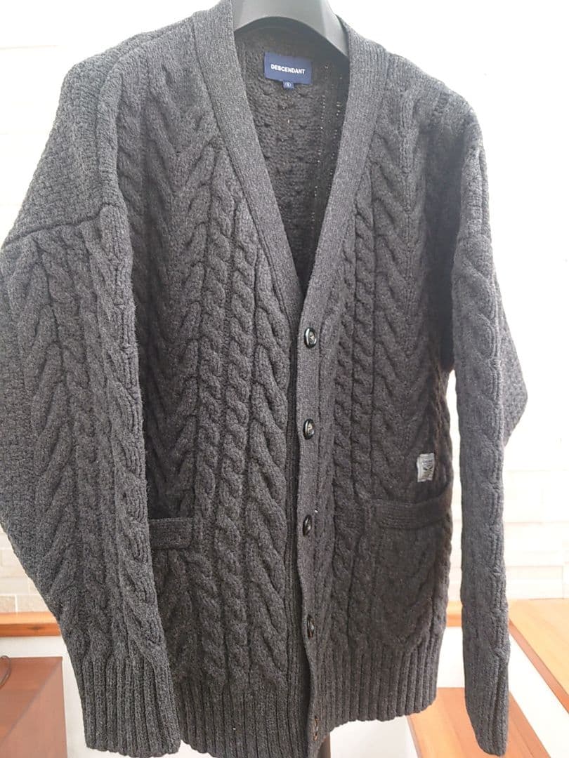 DESCENDANT/NURSE KNIT CARDIGAN サイズ1