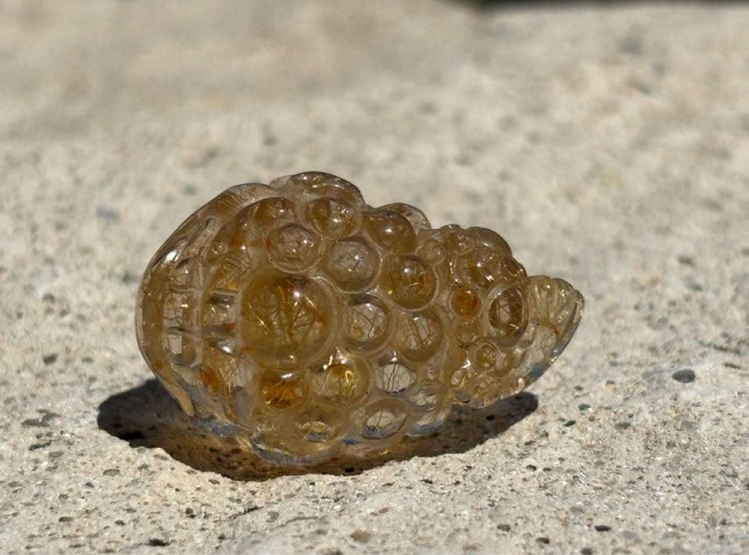 【金・財・商売・子宝・安産】三脚蛙・銭蛙⭐️ゴールドルチル・ライモナイト入⭐️R20