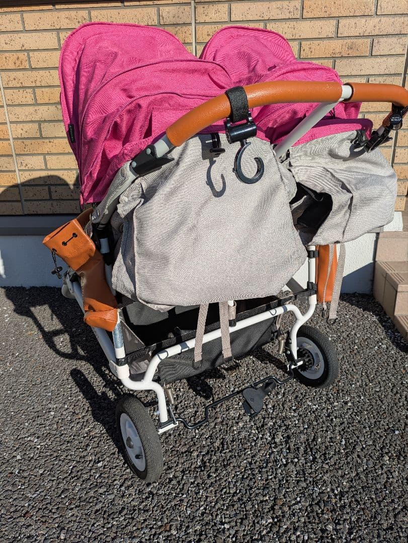 Air Buggy エアバギー　ココダブル　ベビーカー ピンク　二人乗り