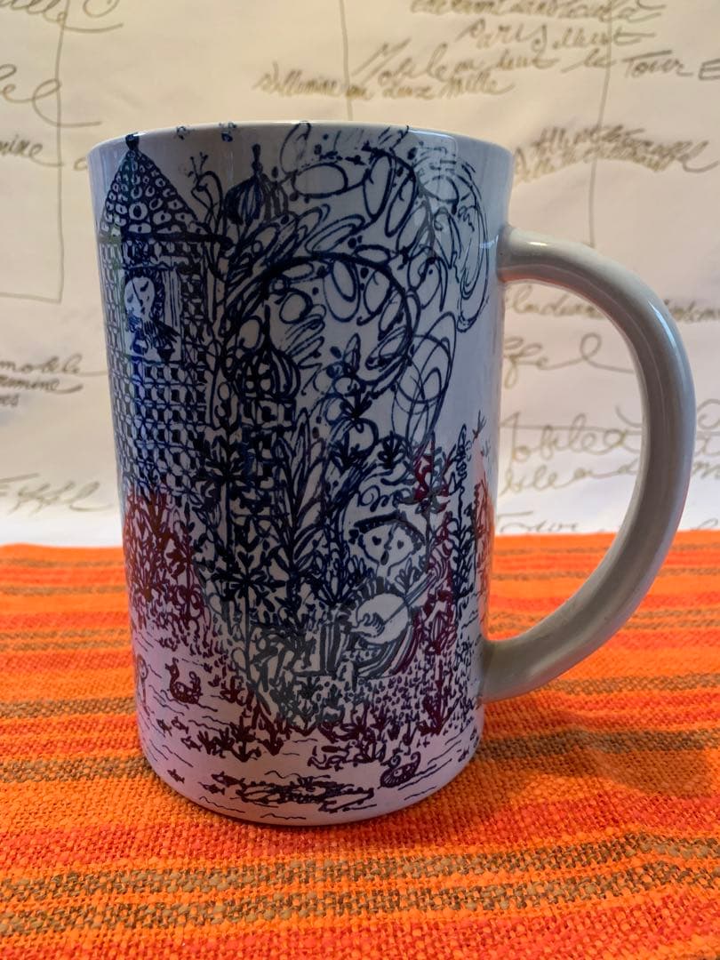 ビヨンヴィンブラッド　レアなビンテージニモール窯のユニークなジョッキ型大型花瓶！