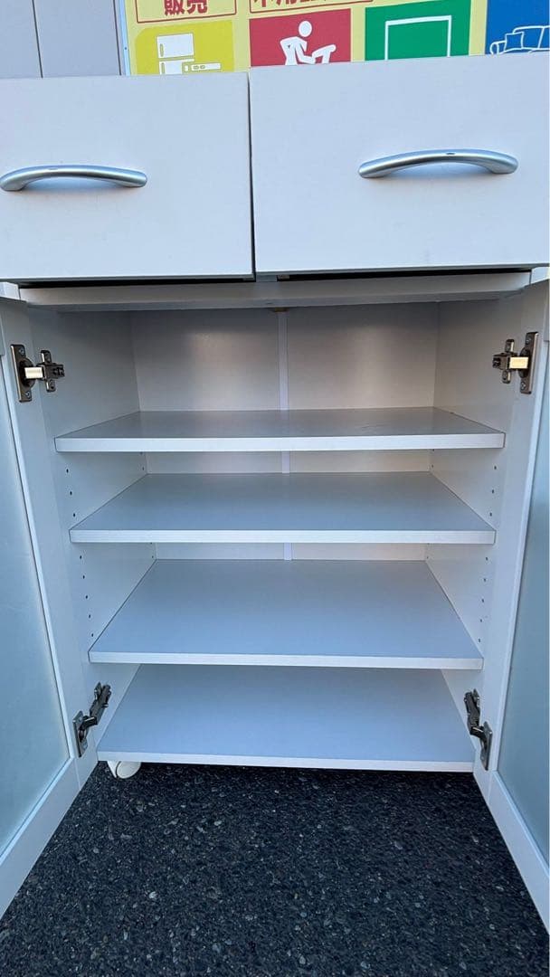 不二貿易 キャスター付き キッチンカウンター 幅120cm