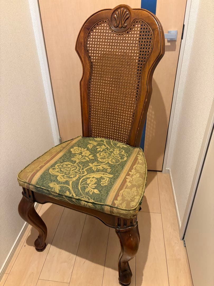 【イタリア製 】ダイニングチェア アンティーク　ロココ調　ドレッサー　在庫1