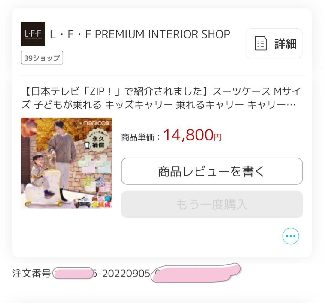 ノリッコ　キャリーケース　NORICCO 子載せ