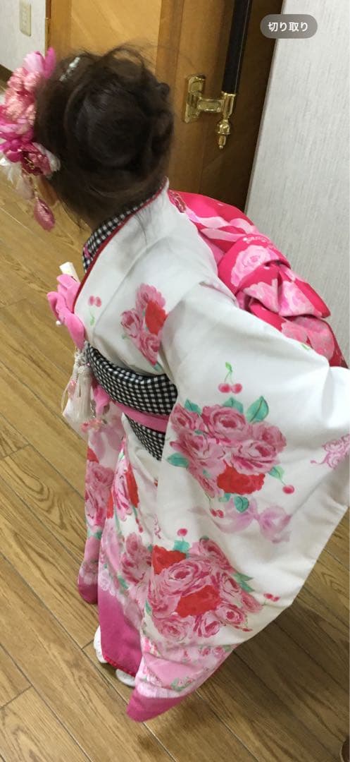 メゾピアノ七五三お着物帯髪飾りフルセット7歳着物女の子7歳セレモニー