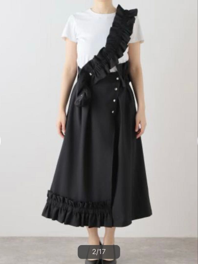 スカート HOUGA pajama jumper skirt black