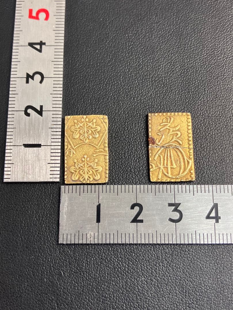 明治二分金 二分判金 江戸時代の金貨 3g 2枚セット