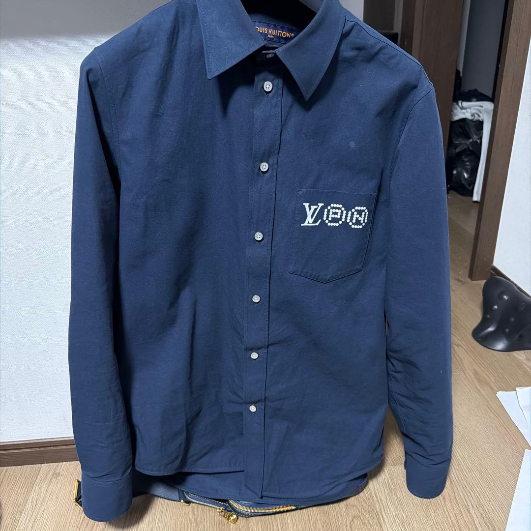 Louis Vuitton ネイビー 長袖シャツ