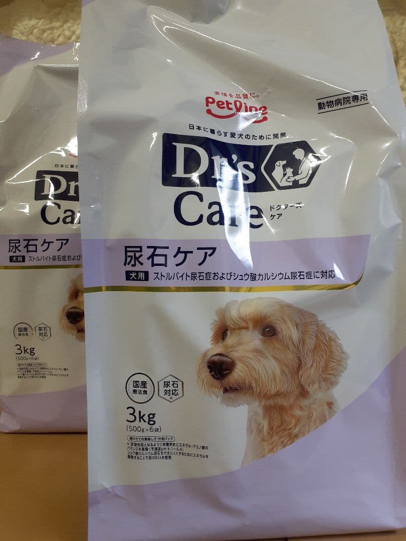 とも様ドクターズケア犬用療法食尿石ケア3kg×2袋