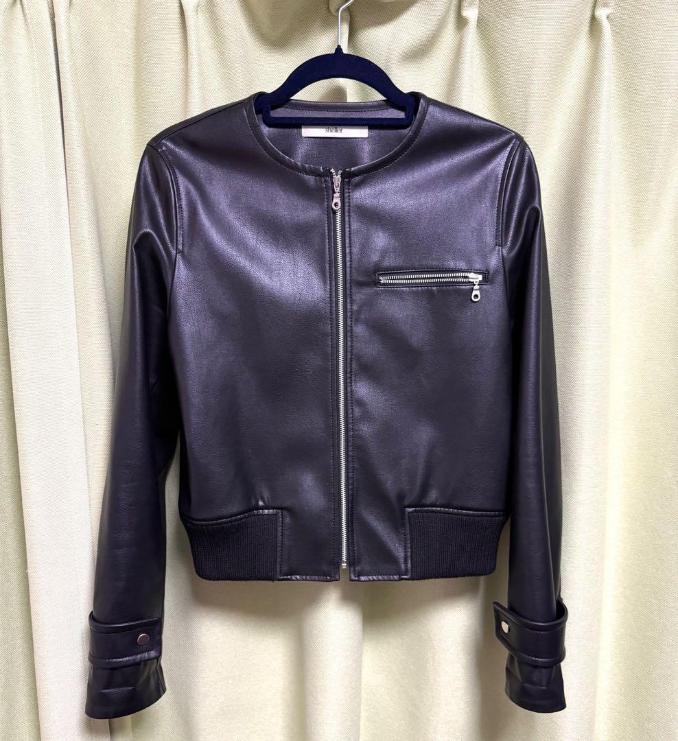 シェリエ　sheller レザージャケット　ブラック