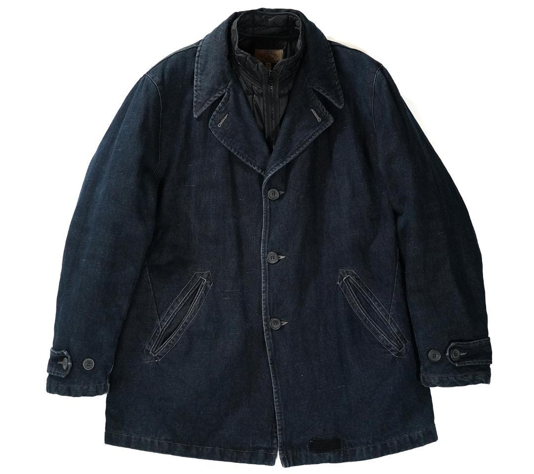 イタリア製 ARMANI JEANS デニム コート ライナー付き 48サイズ