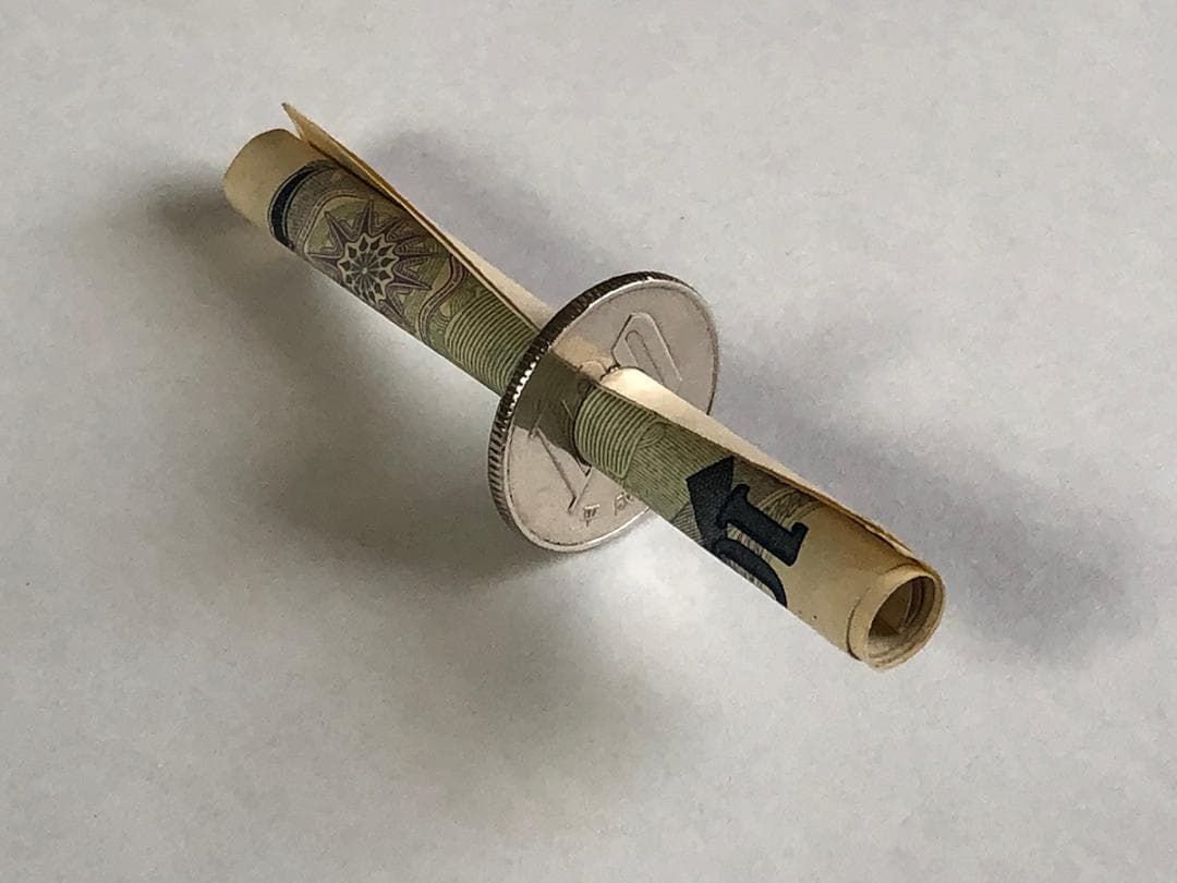 100円 シガースルー タバコ たばこ 貫通 マジック 手品