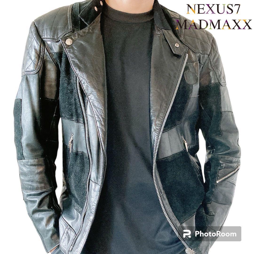 希少♪　ネクサスセブン　マッドマックス　レザージャケット　革ジャン　パッチワーク
