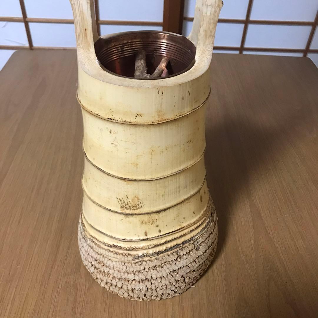 竹　二重切　花入れ　③