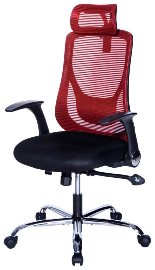 【人気商品】オリジナル設計 オフィスチェア メッシュハイバック ロッキングワイン