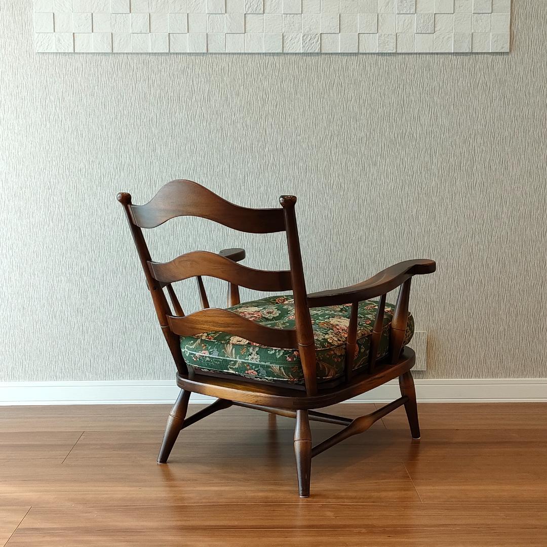 飛騨産業　のりくら　一人掛けソファ　アームチェア　キツツキ　アンティーク