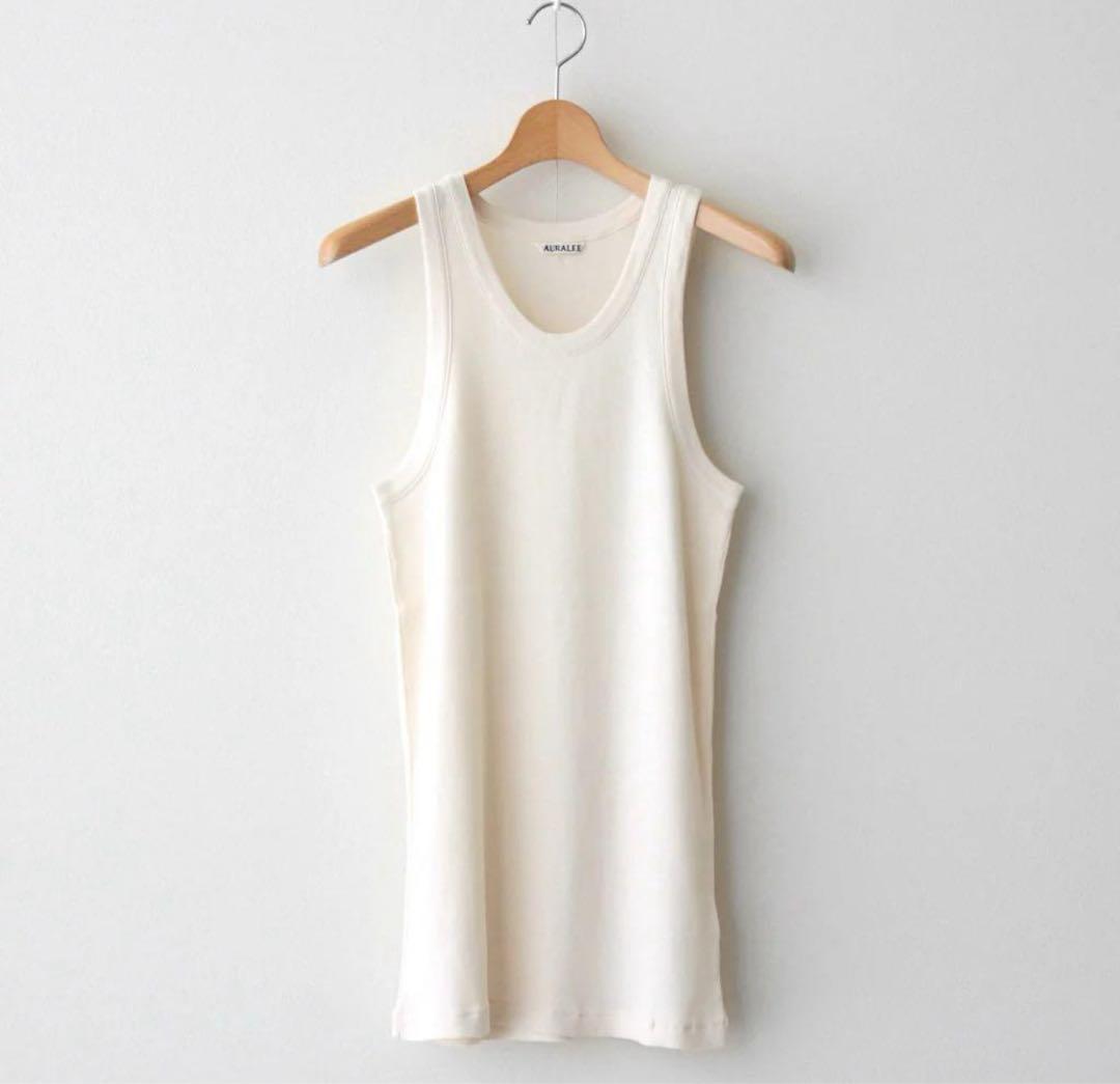 AURALEE Soft Rib Tank Top/リブ タンクトップサイズ5