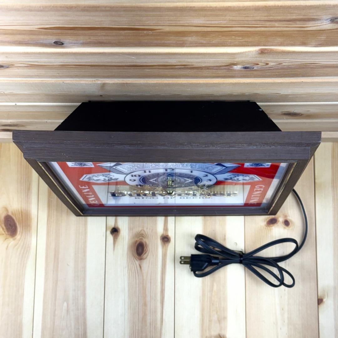 Budweiser バドワイザー ビンテージ 時計 壁掛け時計 ライト ビール