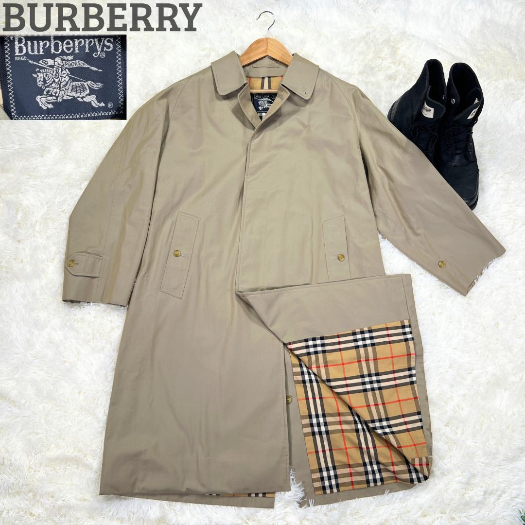 Burberrys ステンカラーコート ベージュ L相当 ノバチェック