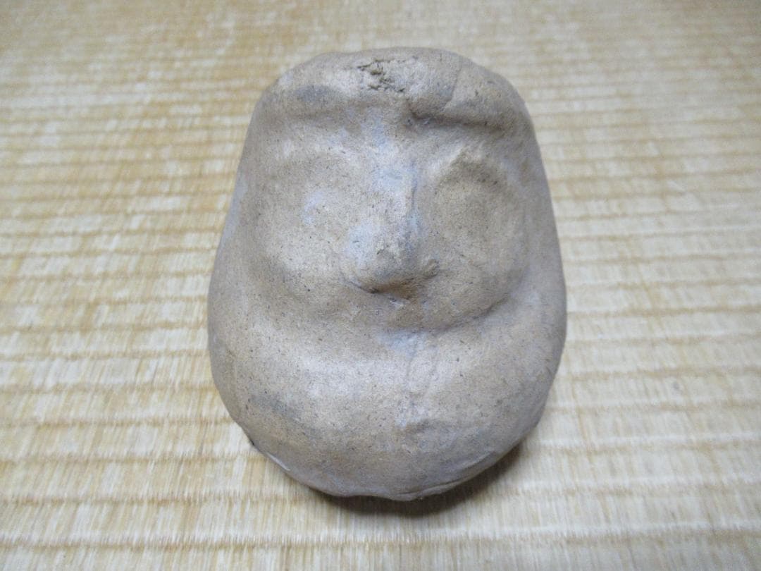 ●極希少 大正時代●相州だるま(達磨/ダルマ) 張り子された状態 木製木型 小