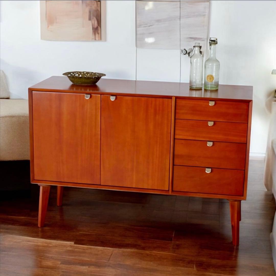 C 新品 北欧 キャビネット リビングボード 収納 本棚