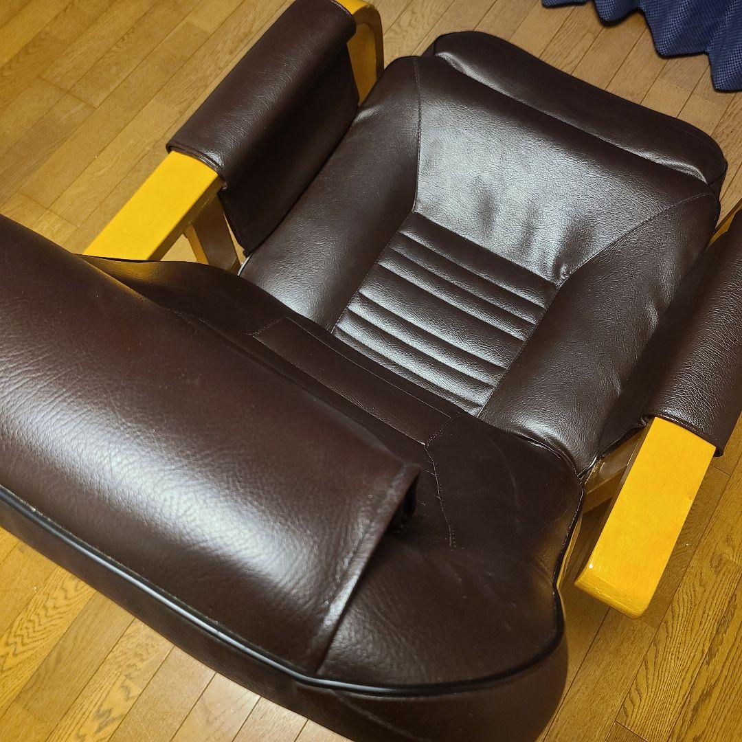 回転式　リクライニングチェア オットマン一体型 美品 5段階　パーソナルチェア