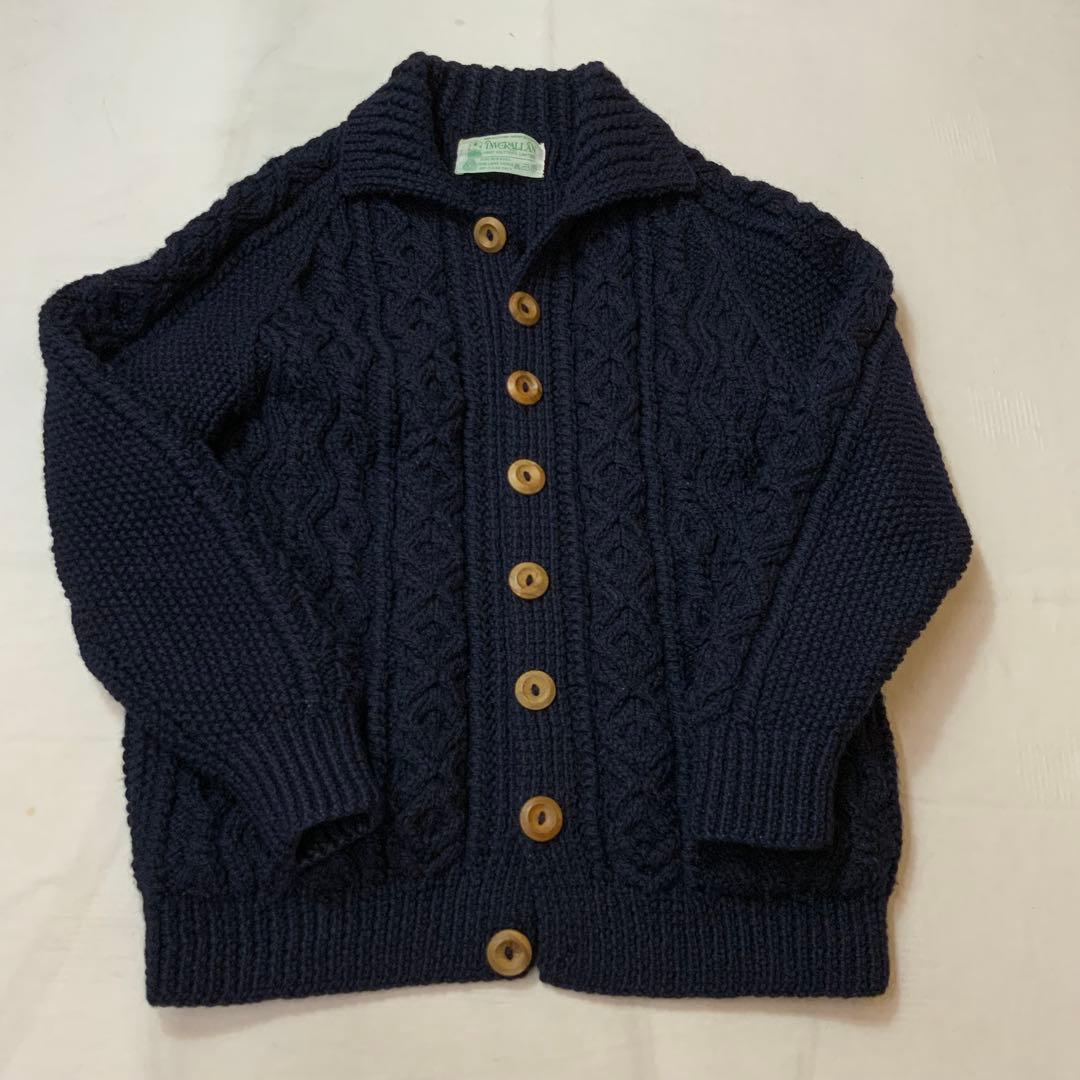 専用 A/W インバーアラン ケーブルニット カーディガン