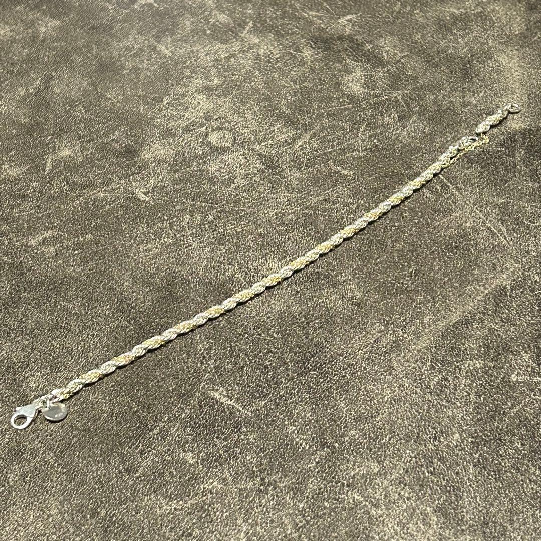 ティファニー TIFFANY ツイストロープ チェーン ブレスレット コンビ