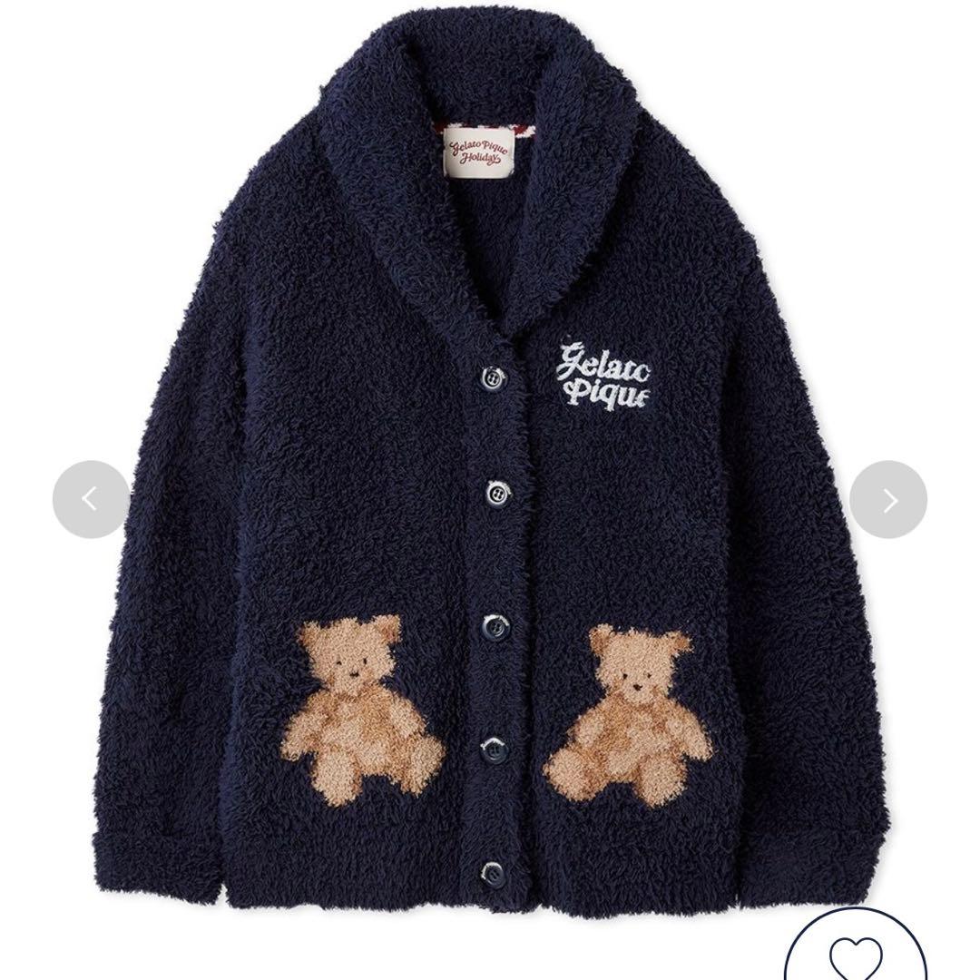 値下げ中【上下セット】ジェラートピケスノーベアジャガードショール