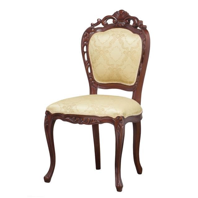 猫脚チェア ヨーロピアン 手彫り 天然木 ブラウン