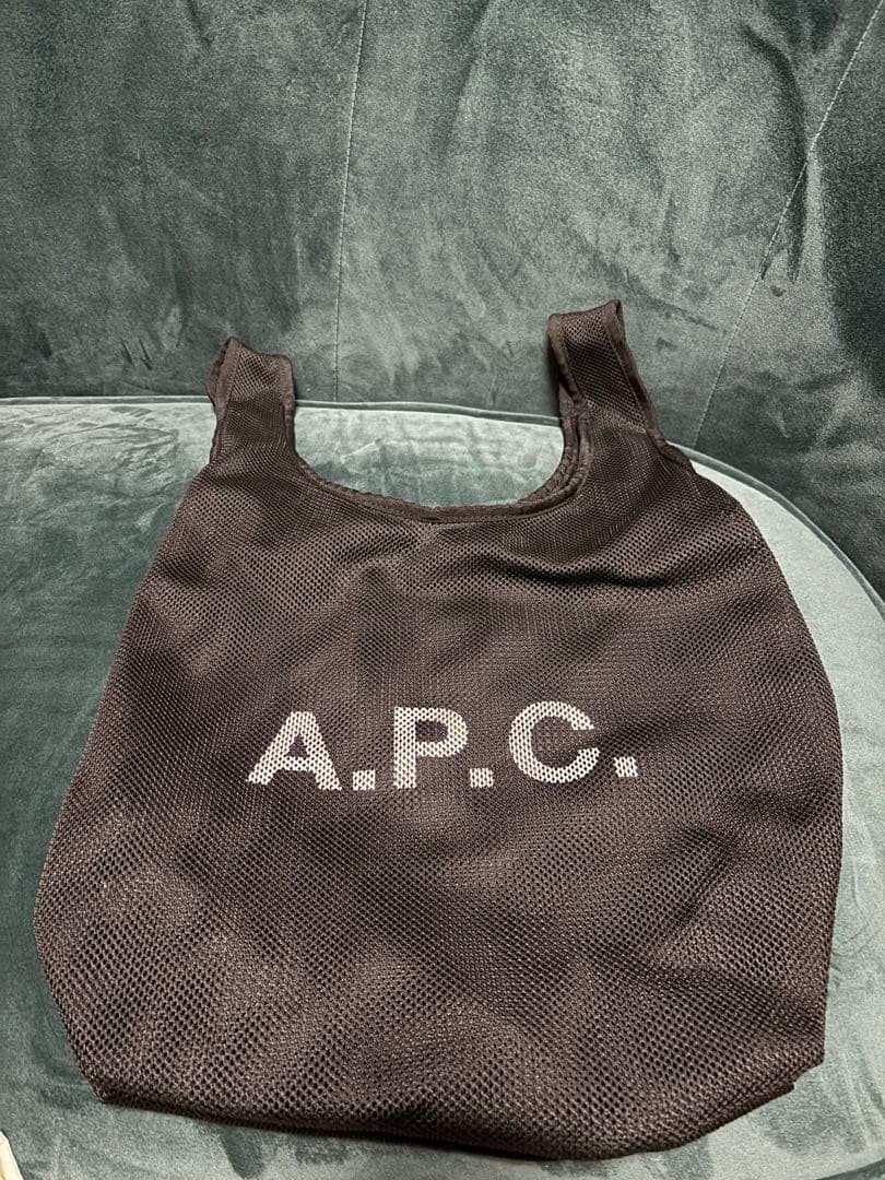 アーペーセー メッシュ トートバッグ ブラック