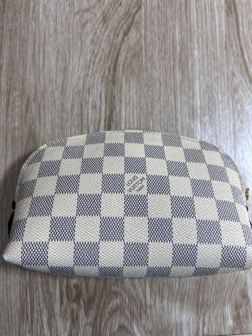 LOUIS VUITTON ポーチ ベージュ/グレー