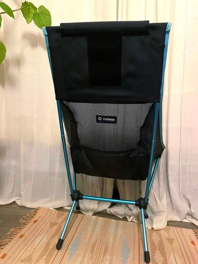 Helinox チェアツー黒/ 専用カップホルダー付き