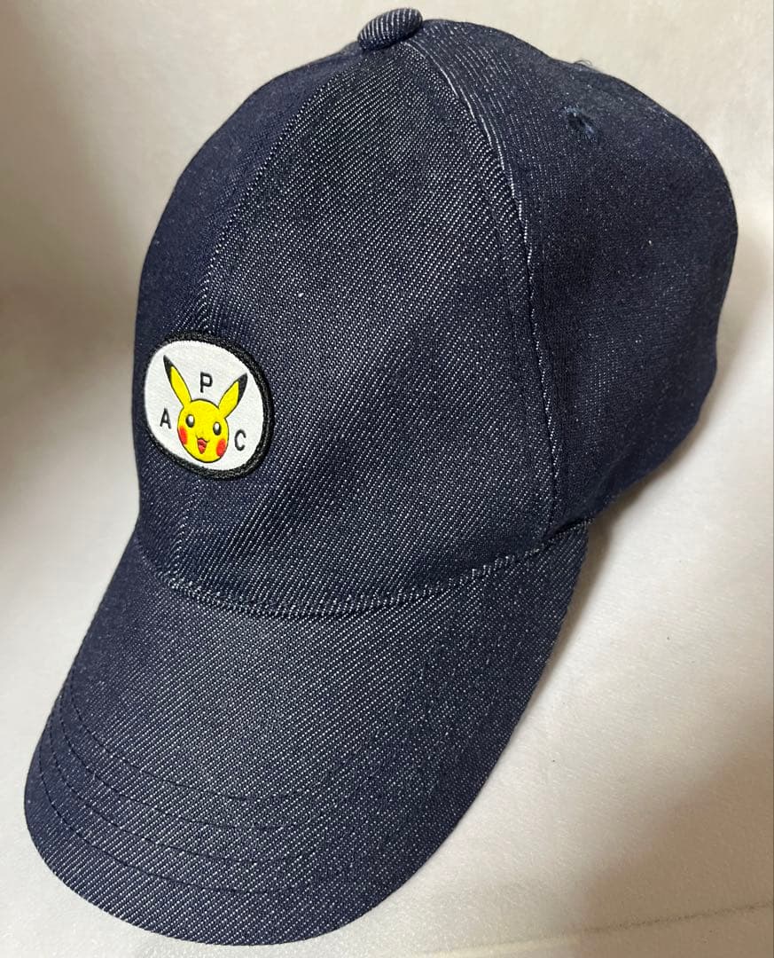 【A.P.C. アーペーセー】ポケモン コレクション ピカチュウデニムキャップ