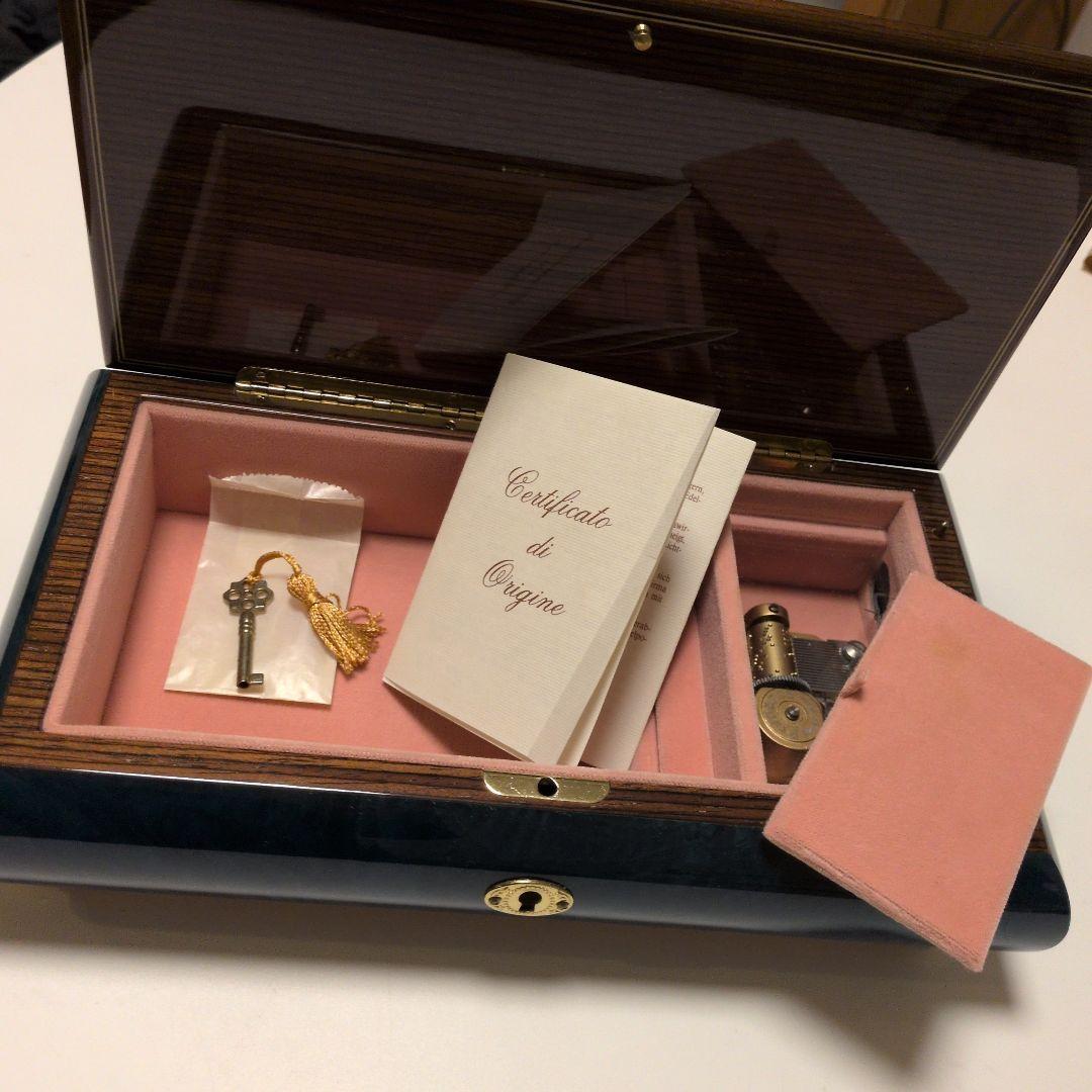 美品　Romance リュージュ社　イタリア製　宝石箱　スイス製オルゴール