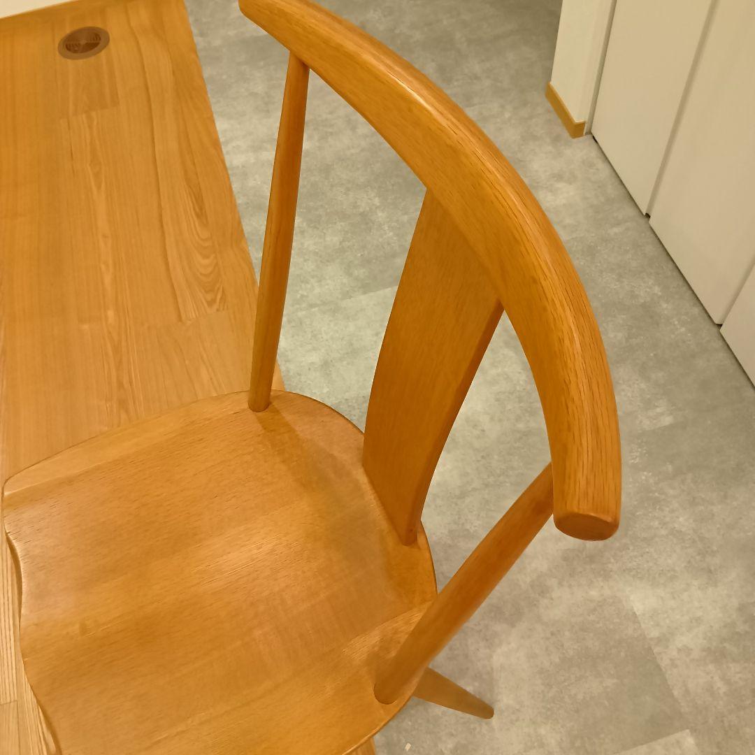 リカ！！柏木工　KASHIWA カウホーンチェア　LC11 楢無垢材