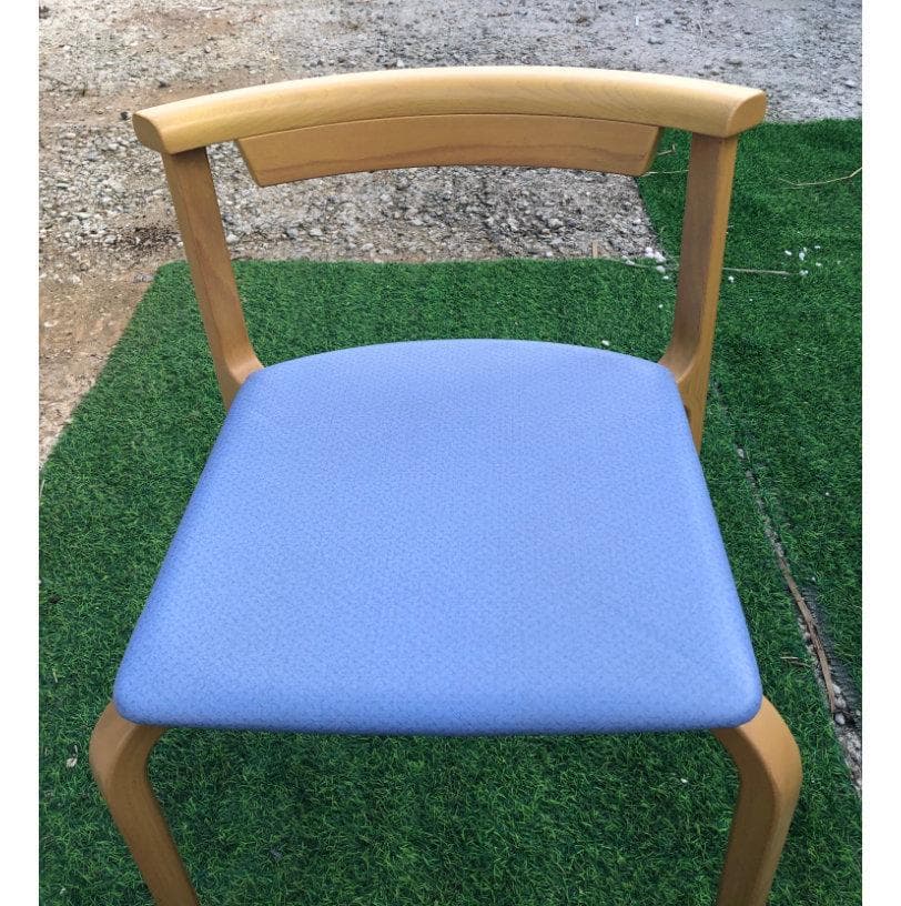 ●天童木工 椅子 イス 2脚 セット T-5348WB-ST型 天然木製フレーム