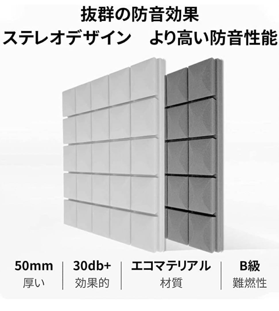 防音マット　レコーディングスタジオ 吸音材 【強力両面テープ付き】 防音マット