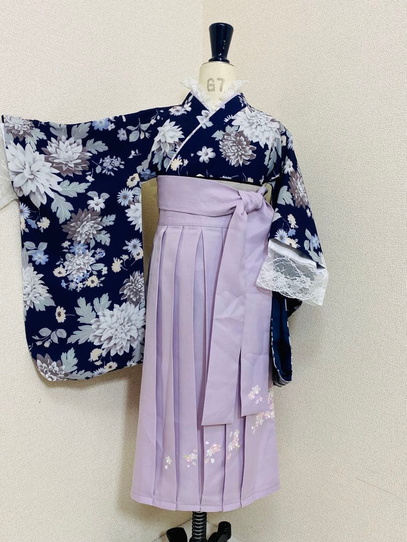 9509. 【未使用品】キャサリンコテージ レース 花刺繍 袴 5点セット