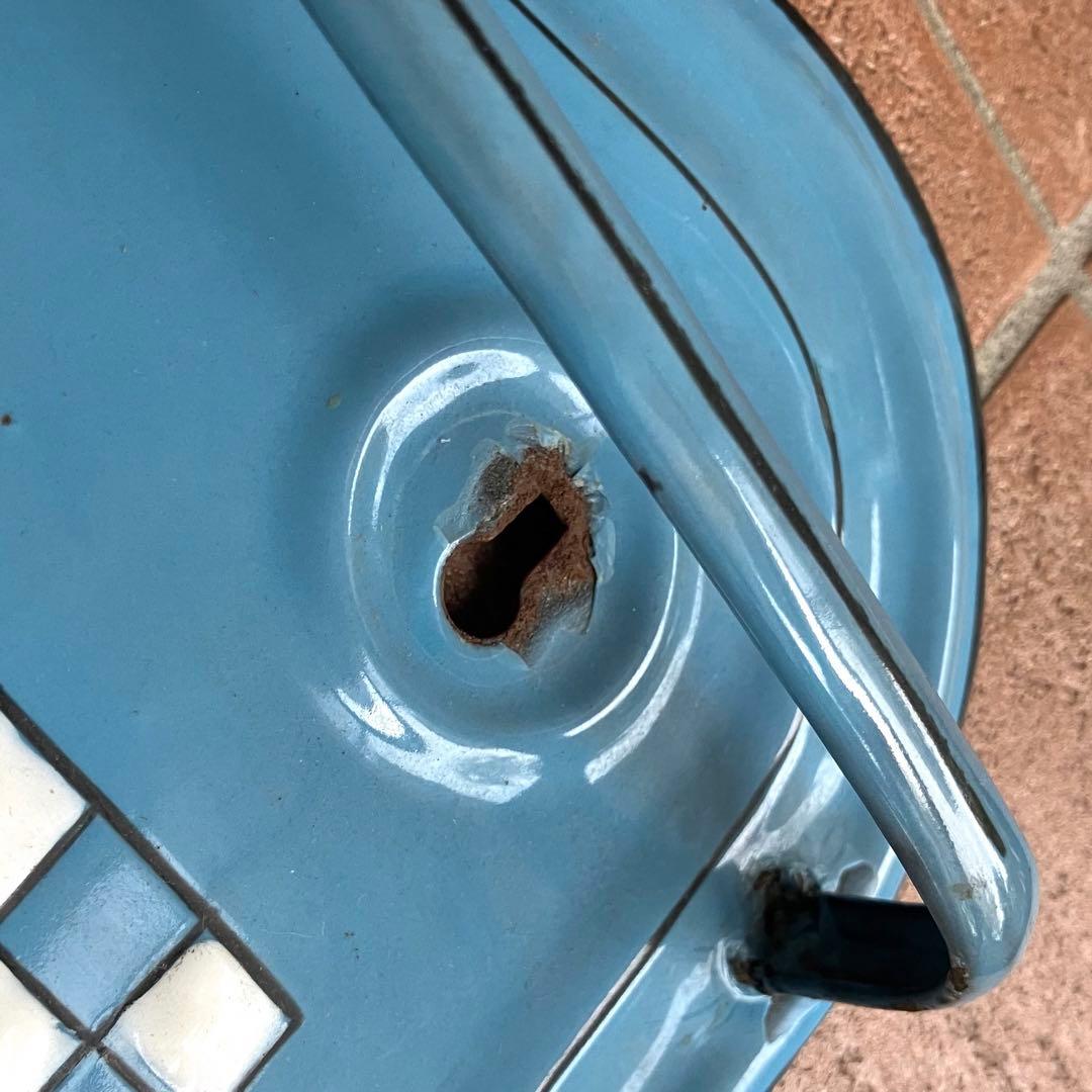 ヴィンテージ エナメル レードル ラック / ホーロー