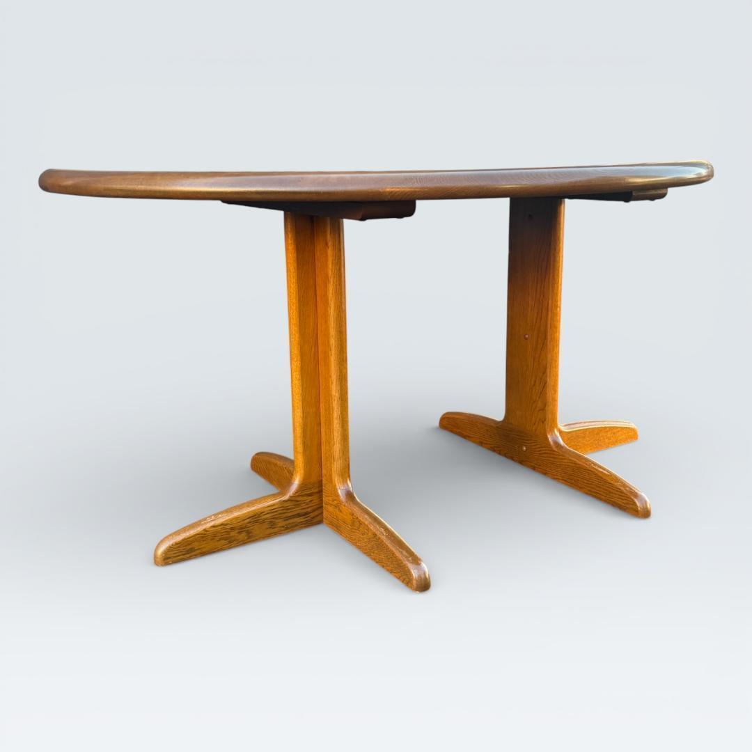 【最終価格】浜本工芸 ダイニングテーブル 半円 135cm オーク材 皇室御用達