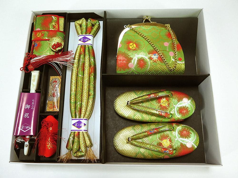 要在庫確認 七五三 三歳用 はこせこ7点セット(J086Srm)