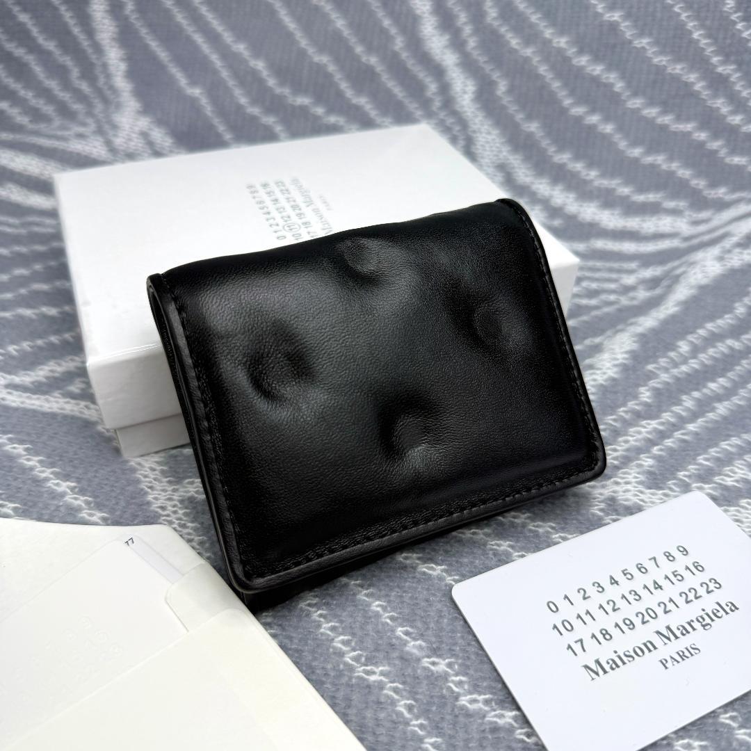 Maison Margiela三つ折り財布 エンベロープ プリント ラムスキン