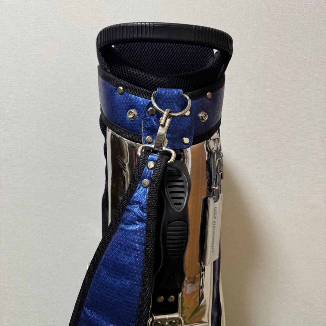 USTマミヤ 2024年 LINQ スタンド式 キャディバッグ ブルー 8.5型