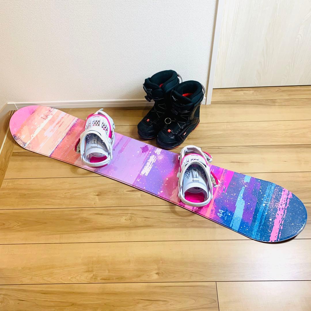 レディース スノボセット 3点セット｜BOA ブーツ ビンディング ボード