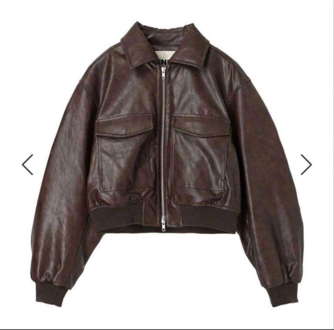 NKNIT レザージャケット