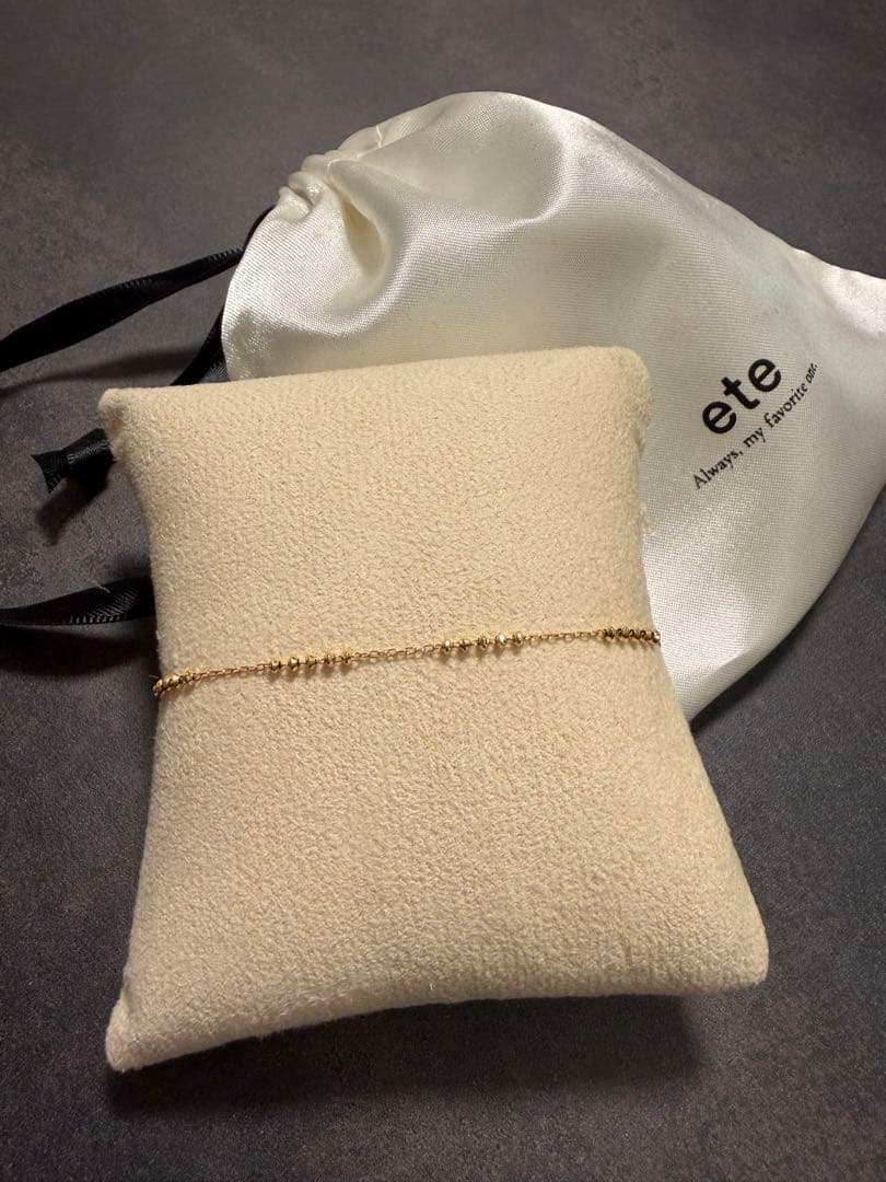 ete イエローゴールド　ブレスレット