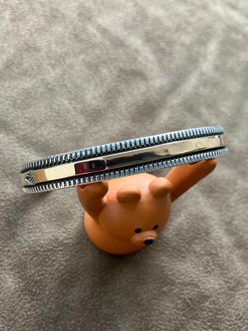 Bruce Morgan 14k バングル ブルースモーガン　チゼルワーク