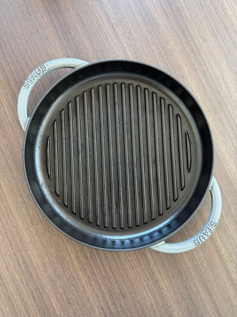 STAUB ピュアグリル ラウンド 26cm グレー
